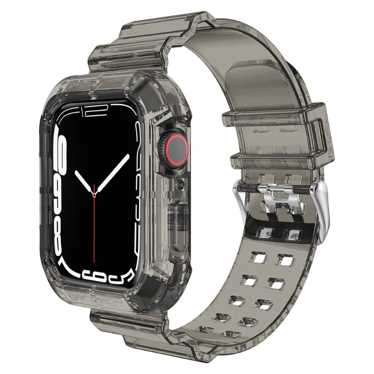 Curea și carcasă din silicon transparent pentru Apple Watch