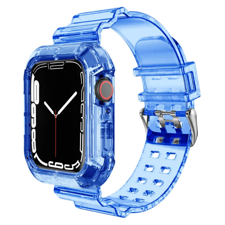 Curea și carcasă din silicon transparent pentru Apple Watch