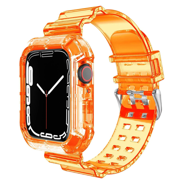 Curea și carcasă din silicon transparent pentru Apple Watch