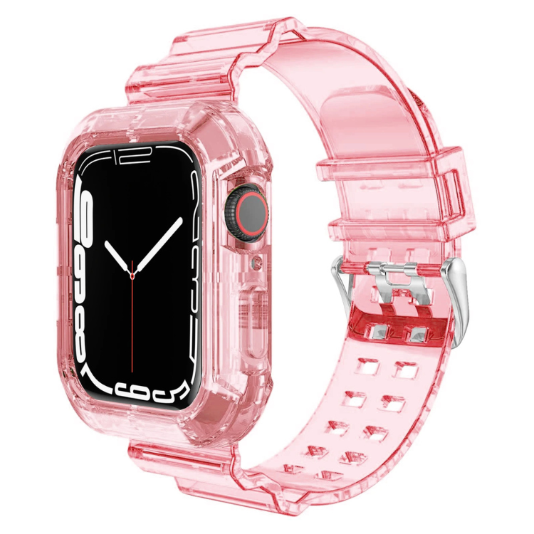 Curea și carcasă din silicon transparent pentru Apple Watch