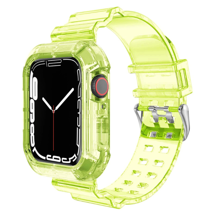 Curea și carcasă din silicon transparent pentru Apple Watch