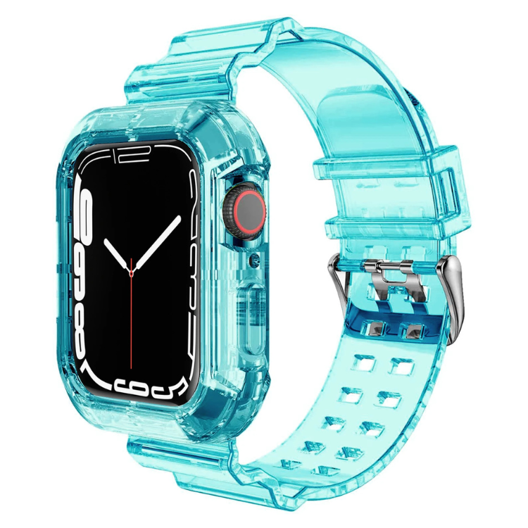 Curea și carcasă din silicon transparent pentru Apple Watch