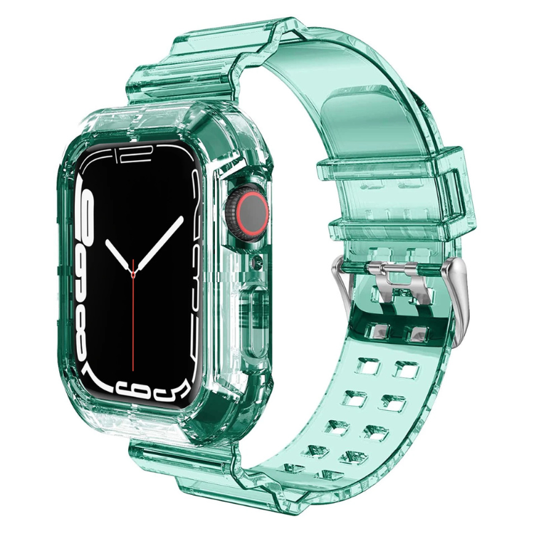 Curea și carcasă din silicon transparent pentru Apple Watch