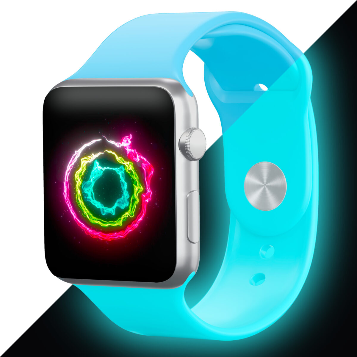 Curea Apple Watch ce luminează în întuneric