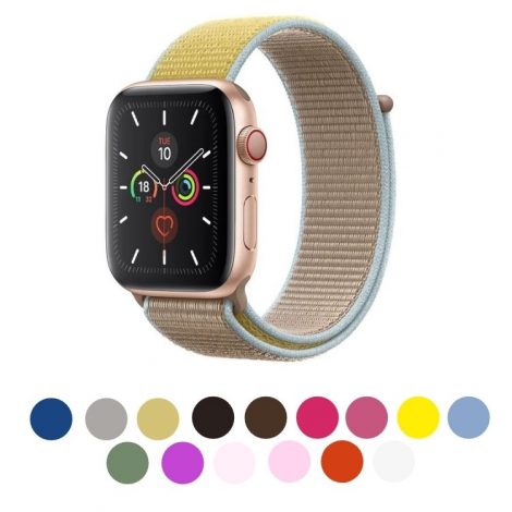 apple watch okosórához való sport nylon szövet szíjtöbbféle színben. megfelelő 38mm 40mm 42mm 44mm es iwatch órához. állítható méretű apple watch nylon szövet szíj. iWatch series 1 2 3 4 5 6 SE hez megfelelő óraszíj