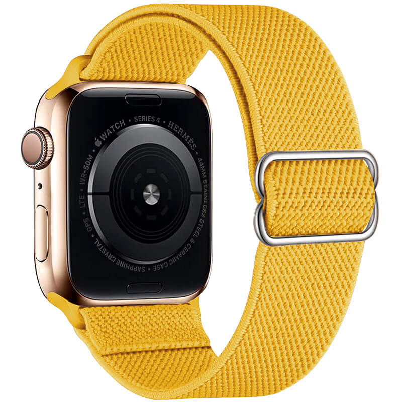 Curea din material elastic pentru Apple Watch - Galben - 42, 44, 45, 49mm